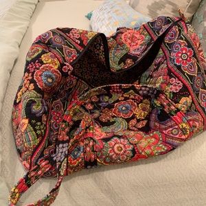 Vera Bradley large cotton travel tote